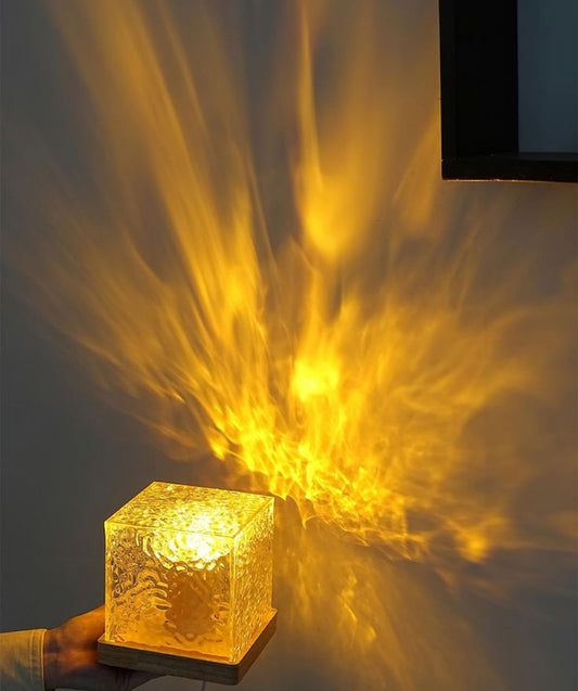 🌊 Water Ripple Lamp with Remote – Bring Waves of Calm to Your Space ✨