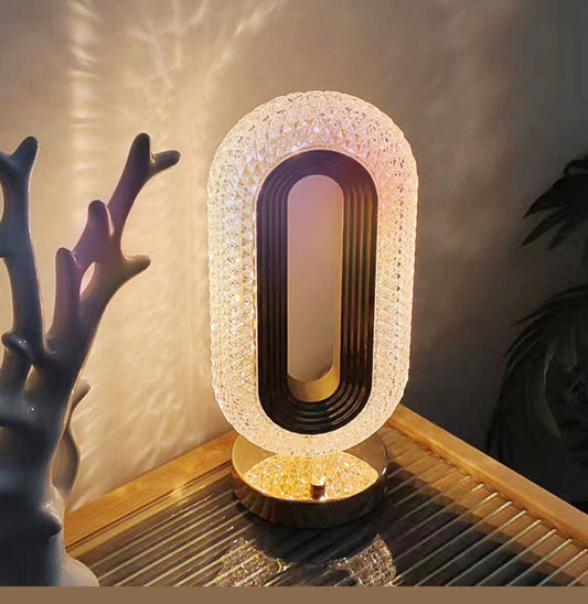 Luxury Crystal Table Lamp – Elegant Bedside & Living Room Décor Light