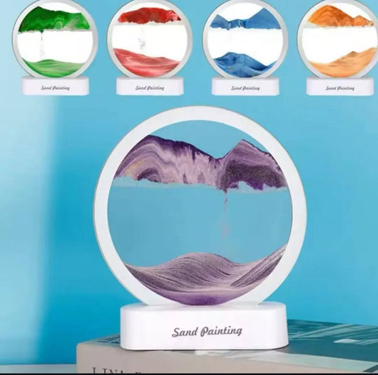⏳✨ 3D LED Sand Timer – Where Time Meets Light & Art