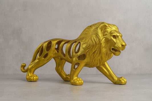 🦁🐯 Royal Golden Tiger-Lion Figurine – Symbol of Power, Courage & Elegance