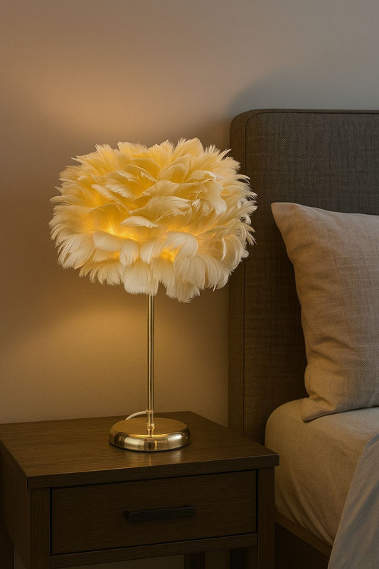 ✨ Electric Feather Lamp – Soft, Dreamy Elegance for Your Space 🕊️