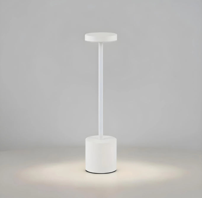 "The Lamp Redefined: Minimalist Metal LED Lamp with 3-Color Touch Control"