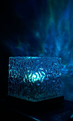🌊 Water Ripple Lamp with Remote – Bring Waves of Calm to Your Space ✨