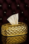 ✨ Luxury Gold Tissue Box Holder – Elegant Decorative Design