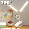 360° Flexible Double Head LED Table Lamp – Rechargeable Study & Reading Light
