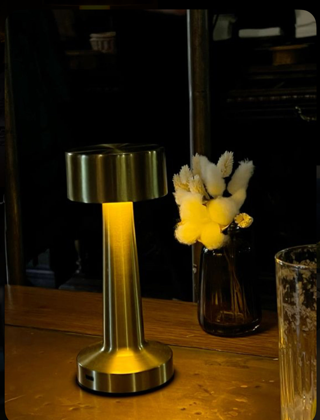 🌈 Metal LED Lamp – Rechargeable, Color-Changing & Ultra Stylish