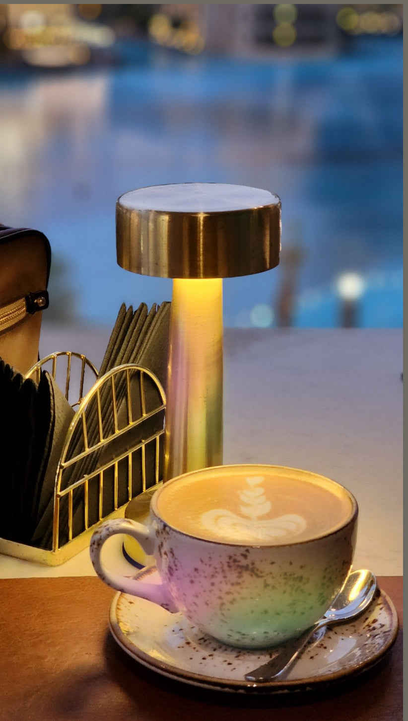 🌈 Metal LED Lamp – Rechargeable, Color-Changing & Ultra Stylish