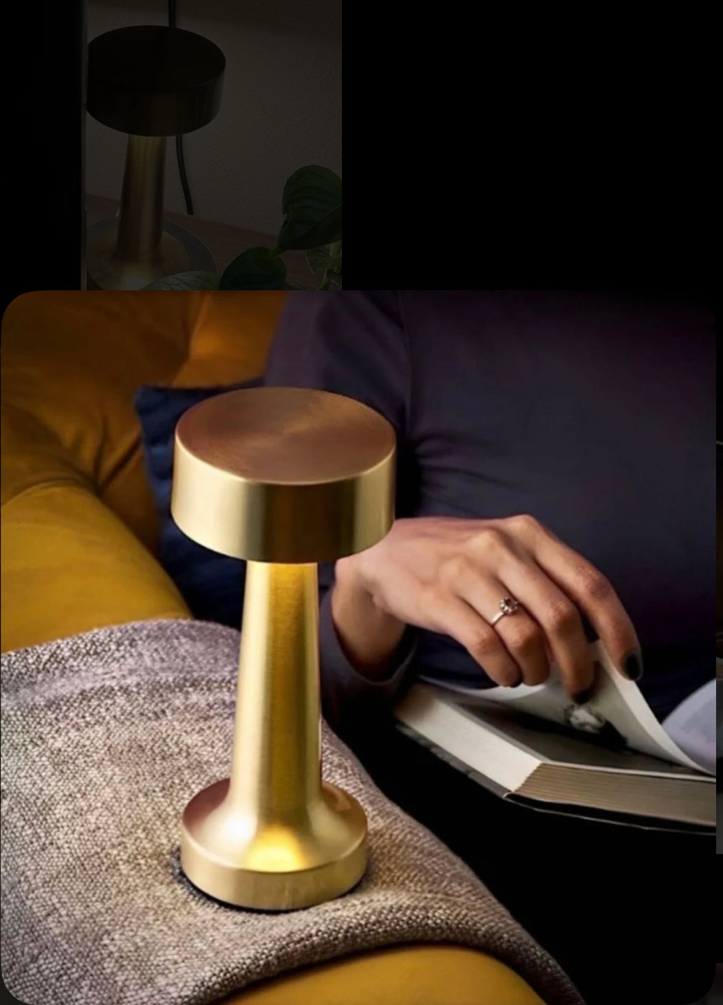 🌈 Metal LED Lamp – Rechargeable, Color-Changing & Ultra Stylish